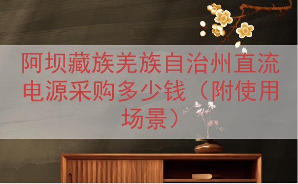 阿坝藏族羌族自治州直流电源采购多少钱（附使用场景）