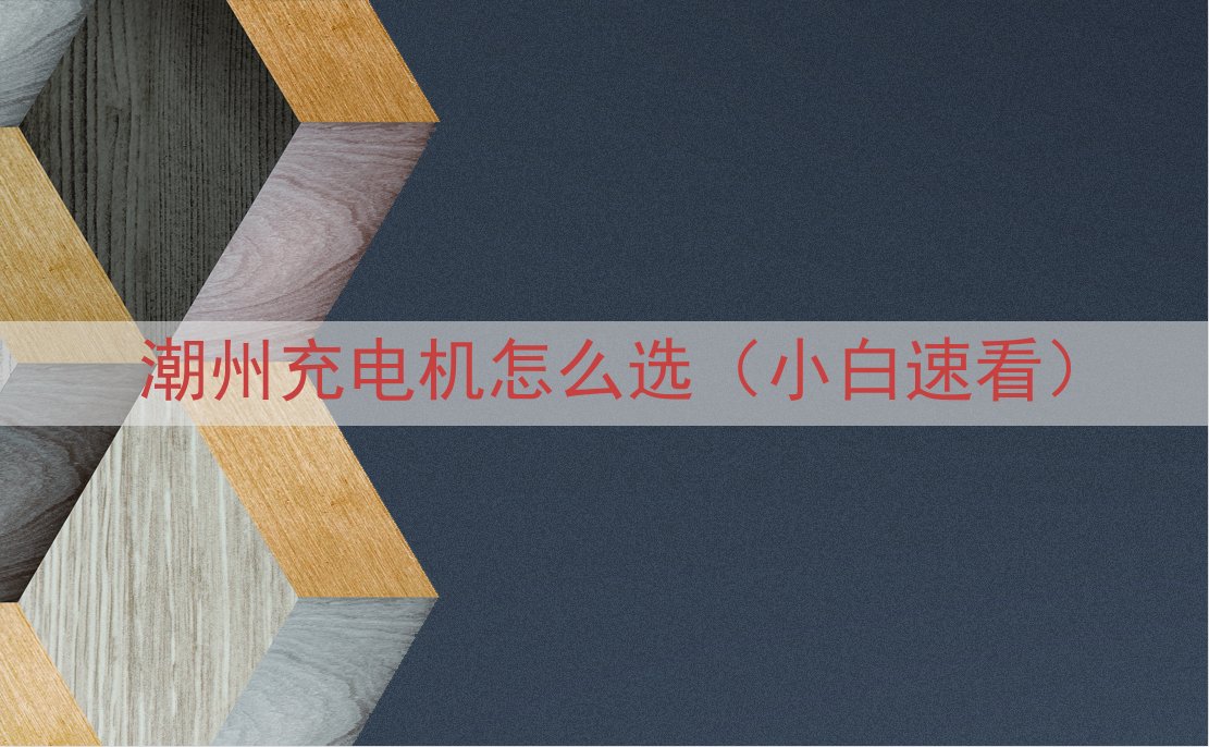 潮州充电机怎么选（小白速看）